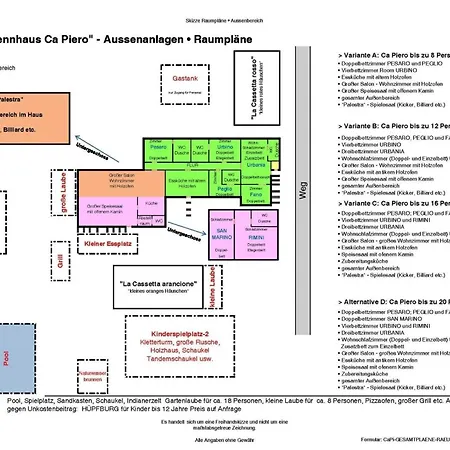 別荘 Ca Piero Mit Pool 13 Bis 16 Personen